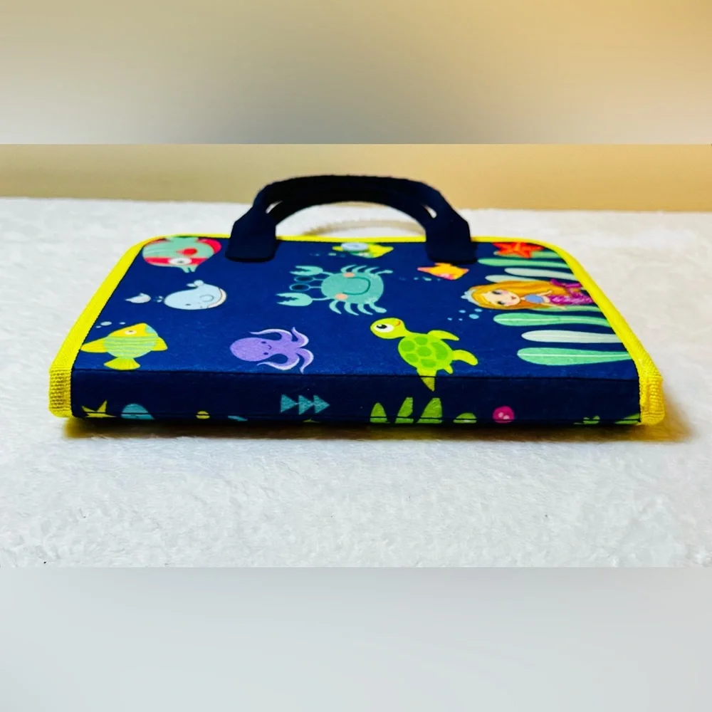 Soft & Colorful Busy Board Activity Carry Bag for Kids